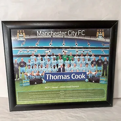 Man City FC 2007/2008 Squad Framed Poster/Picture • £12.99