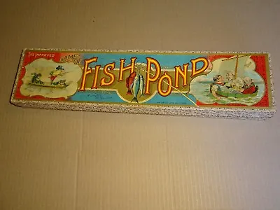 1890 The Improved Game Of Fish Pond McLoughlin Bros. New York Patented Jan 28th • $295