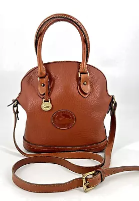 DOONEY & BOURKE Vintage British Tan AWL Large Norfolk Satchel Shoulder Bag • $59.99