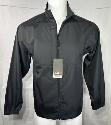 5.11 Tactical Lightweight Packable Jacket Mens Small Black Style 48035 • $30