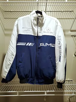 Vintage Mercedes AMG D2 Racing Bomber Style Jacket Size Large • $75