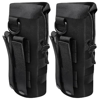 1000D Tactical Molle Water Bottle Pouch Bag For Camping Hiking Set Of 2 • $12.95