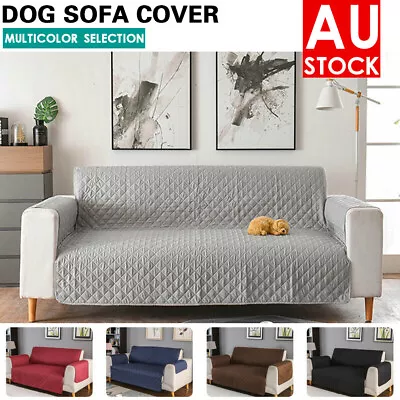 $17.99 • Buy 2022 1/2/3 Seater Pet Sofa Protector Cover Quilted Couch Covers Lounge Slipcover