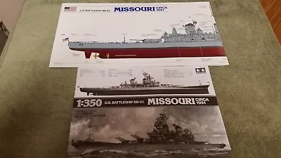 US Battleship BB-63 Missouri 1991 1/350 Tamiya Instructions And Painting Guide • $14.99