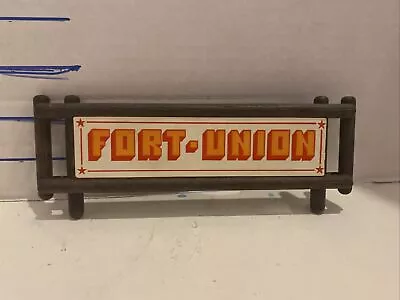 Playmobil Vintage Western 3420 Fort Union Log Camp Sign • $3.80