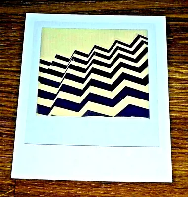 The Impossible Spectrum Project Photograph Postcard ~ Purple And White Zig-zags • £1.50