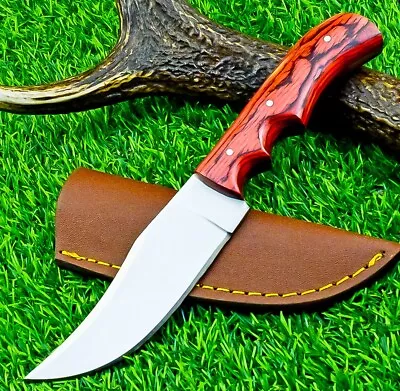 Custom Hand Forged D2 Steel Blade Hunting Knife Skinning Knife W/SHEATH EX-6173 • $6.50