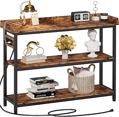 Console Table Sofa Table With Power Outlet 43  Farmhouse Hallway Table • $103.49