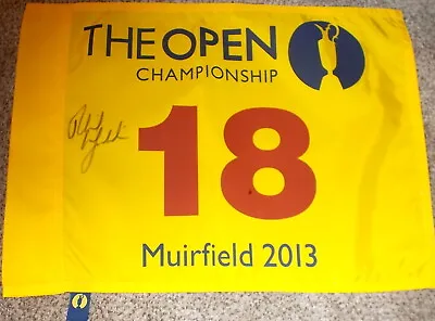 PHIL MICKELSON Signed 2013 BRITISH OPEN Flag *PSA/DNA LOA - Masters • $399.99