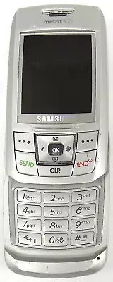 Samsung SCH-R400 - Silver ( MetroPCS ) Very Rare CDMA Slider Cellular Phone • $42.49