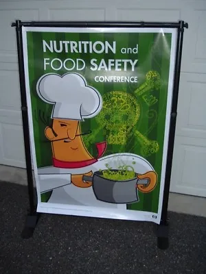 4'x8' Portable Telescoping Banner Stand Room Divider Coved Protection Screen • $99.99