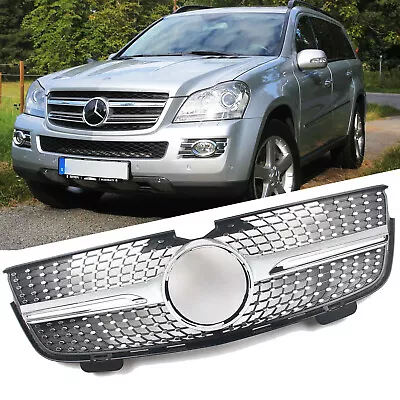 For 2007-2009 Mercedes-Benz X164 GL350 GL450 Diamond Style Front Grille Chrome • $126.88