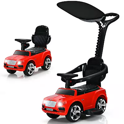 Licensed Mercedes Bentley Kids Ride On Car 3 In 1 Toddler Push Sliding Car Gift • £59.95