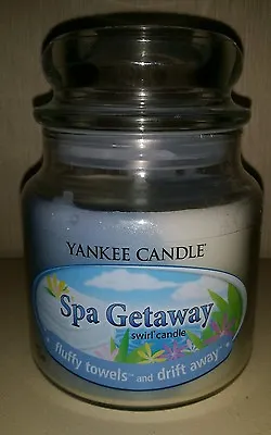 Yankee Candle Spa Getaway Swirl Candle Fluffy Towels & Drift Away Retired Vhtf  • £38