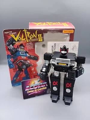 Matchbox Black Miniture Gladiator Space Robot Voltron II 1984 Complete With Box • $99.95