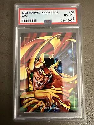 1992 Marvel Masterpieces #50 Loki PSA 8 • $1