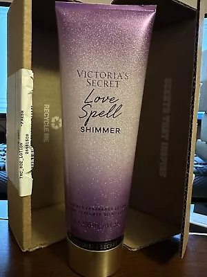 NEW VICTORIA'S SECRET  LOVE SPELL SHIMMER FRAGRANCE BODY LOTION 8fl Oz • $15.95