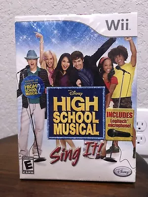 SEALED High School Musical 2 Wii Sing It! Game & Microphone Damaged Box • $28