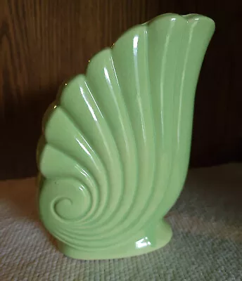 Vintage Art Deco Vase Planter Celadon Green • $25