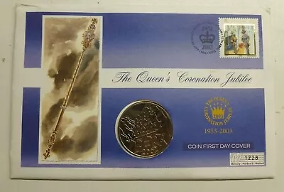 Bermuda $1 Dollar Coin Covers FDC Royal Events Coronation Jubilee Etc See Menu • $8.57