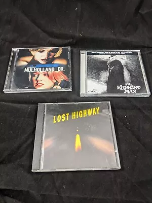 David Lynch 3 Soundtrack CD Lot - Lost Highway Mulholland Drive Elephant Man • $40