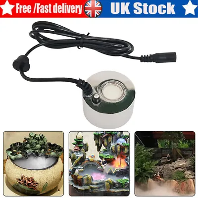 Ultrasonic Mist Maker Fogger Water Fountain Pond Atomizer Air Humidifier NO LED • £10.48