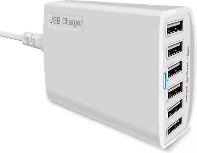 USB Desktop Charger 60W 12A 6-Port USB Charging Station Multi Ports Desktop Cha • $35.49