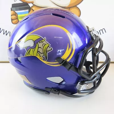 Minnesota Vikings Custom Mini Helmet Alternate Decals On Purple • $59