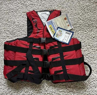 NWT Stearns Red Black Flotation Device Life Jacket Adult XX Large 2X • $60