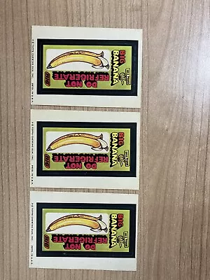 1974 Topps Wacky Packages 7th Series Big Banana Lot Of 3 Tan Back Free Shipping • $8.99