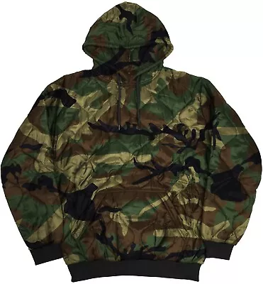 Woobie Hoodie Woodland M81 BDU Pull-Over Parka Military Blanket Jacket Cold • $59.95