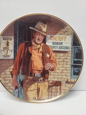 $35.99 • Buy Franklin Mint John Wayne American Legend Porcelain Collector Plate 24k Border