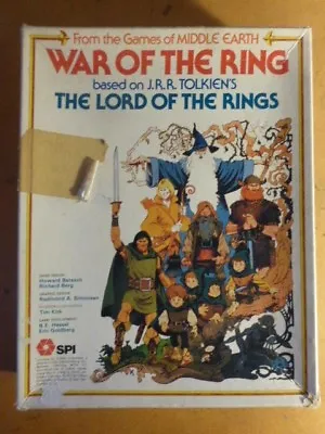 War Of The Ring (Lord Of The Rings) COMPLETE By SPI Middle Earth Tolkein • £60