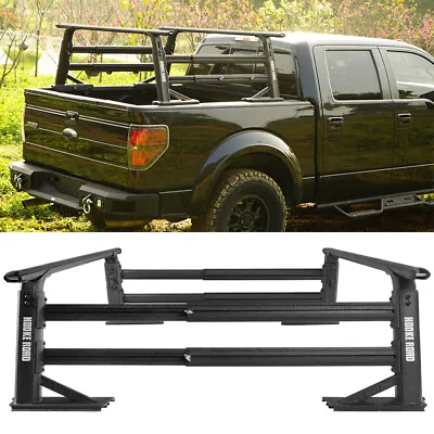 Heavy Duty Adjustable Height Truck Bed Cargo Rack Extendable Truck Ladder Rack • $879.69