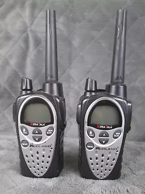 Pair Of Midland GXT 808 X-tra Talk Two Way Radio Walkie Talkies • $30