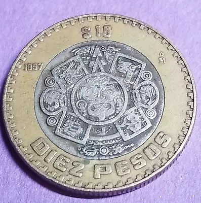 1997 Mexican $10 Diez Pesos • $9.95