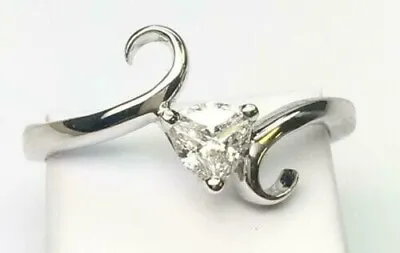 2Ct Trillion Cut Lab Created Diamond Women's Wedding Ring 14K White Gold Plated • $75.60