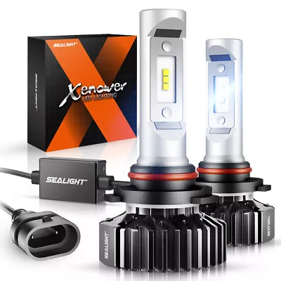 SEALIGHT 9005 HB3 LED Headlight Bulb Conversion Kit High Beam 6000K White Bright • $26.99