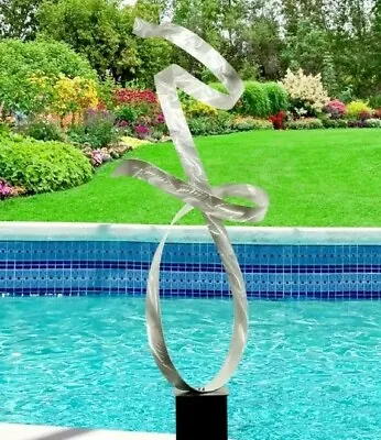 Metal Sculpture Modern Art Indoor Outdoor Garden Statue Home Decor Jon Allen • $360