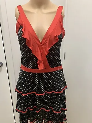 $45 • Buy 💖SASS &BIDE Women Size S BLACK & RED  Party Dress. Pre-loved