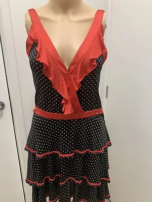 $45 • Buy 💖SASS &BIDE Women Size S BLACK & RED  Party Dress. Pre-loved