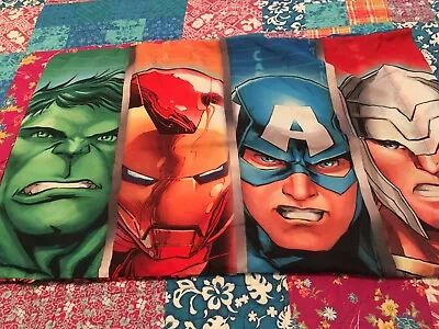 Marvel Kids Avengers Assemble 2 Sided Pillowcase Franco Super Heroes Polyester • $9.95