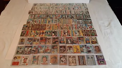 Huge Vintage Baseball Card Lot: Mantle Mays Aaron Clemente Rose Berra Etc. • $600