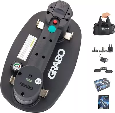 GRABO Nemo Electric Vacuum Suction Cup Lifter W/ 375 Lb Capacity FREE SHIP NEW • $199