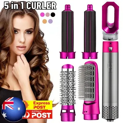 5 In 1 Electric Hair Dryer Blow Hair Curler Set Detachable Styler Hot Air Brush • $30.59