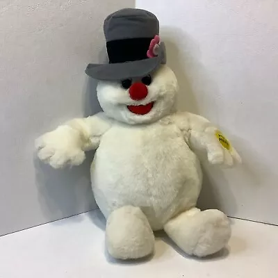 Vintage Gemmy 15  Frosty The Snowman  Musical Plush Sings Frosty The Snowman • $24.99