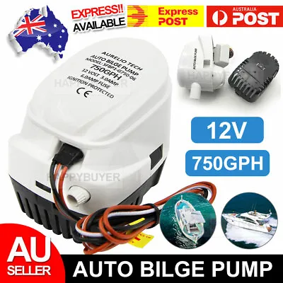 $28.95 • Buy Boat Marine Auto Submersible 750GPH 12V Water Bilge Pump Automatic Float Switch