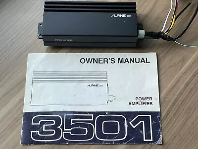 Old School Alpine 3501 Car Audio Stereo Power Amplifier Vintage Rare Eq Sq Rare! • $0.99