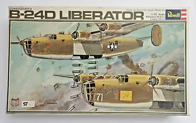 Vintage 1976 Revell 1/72 Model Kit B-24D Liberator #H-203 Open Box Japan • $26.99