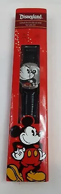 NEW DISNEYLAND Limited Release Mickey Mouse Watch W/ 9” Leather Strap • $17.02